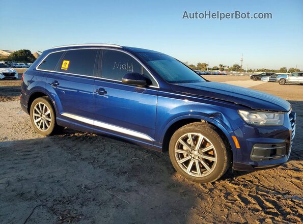 WA1AAAF73KD045242 2019 AUDI Q7 Синий Передняя правая четверть