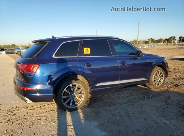 WA1AAAF73KD045242 2019 AUDI Q7 Синий Задняя правая четверть