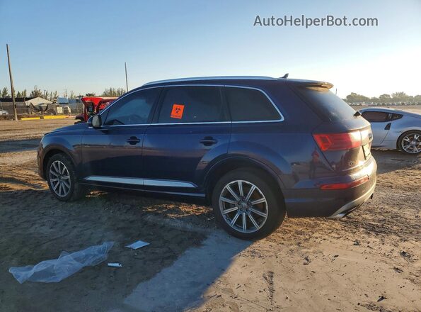 WA1AAAF73KD045242 2019 AUDI Q7 Синий Задняя левая четверть