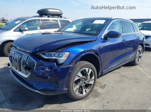 WA1AAAGE1NB029876 2022 AUDI E-TRON Dark Blue Передняя левая четверть
