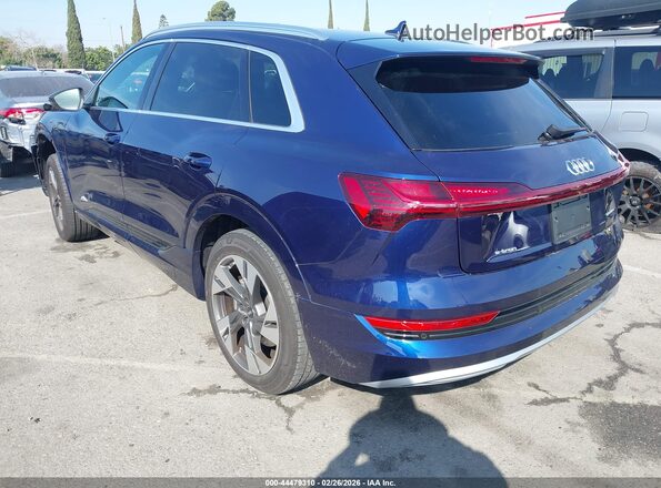 WA1AAAGE1NB029876 2022 AUDI E-TRON Dark Blue Задняя левая четверть