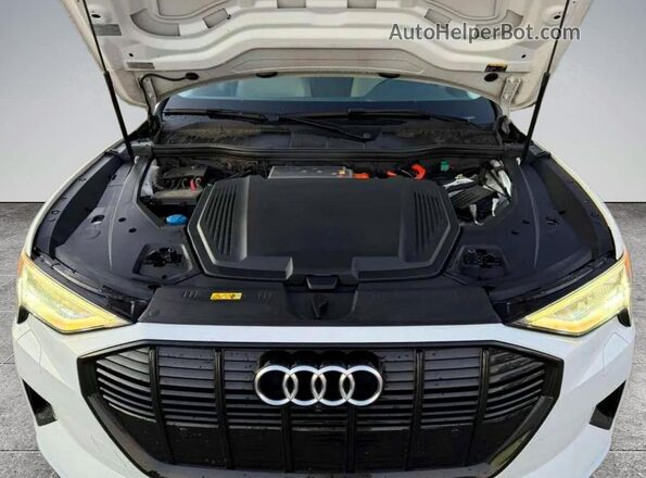 WA1AAAGE8MB010286 2021 AUDI E-TRON White წინა სალონის ხედი