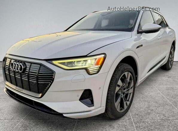 WA1AAAGE8MB010286 2021 AUDI E-TRON White წინა მარცხენა ხედი სამი მეოთხედიდან