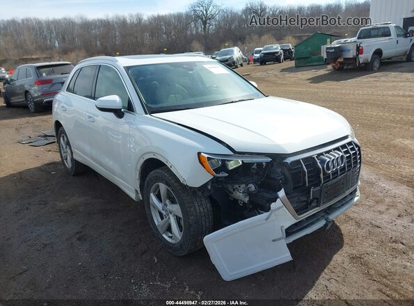 WA1AECF31L1075954 2020 AUDI Q3 White Delantero derecho