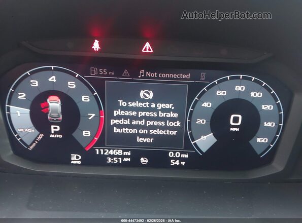 WA1AECF34L1028028 2020 AUDI Q3 Белый Вид задних сидений