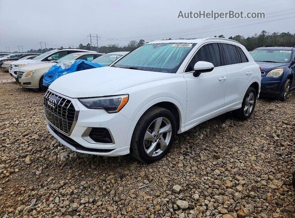 WA1AECF39L1041664 2020 AUDI Q3 Белый Передняя левая четверть