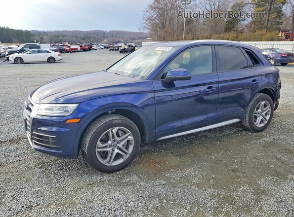 WA1ANAFY2J2180378 2018 AUDI Q5 Синий Передняя левая четверть