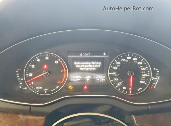 WA1ANAFY4J2007980 2018 AUDI Q5 Белый Вид щитка приборов