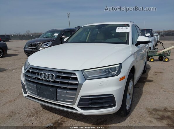 WA1ANAFY5K2091003 2019 AUDI Q5 White წინა მარცხენა ხედი სამი მეოთხედიდან