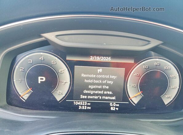 WA1AVAF15KD037157 2019 AUDI Q8 Black ხელსაწყოთა პანელის ხედი