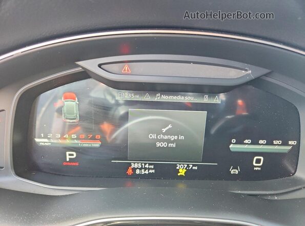 WA1AWBF12PD007978 2023 AUDI SQ8 White Widok zestawu wskaźników