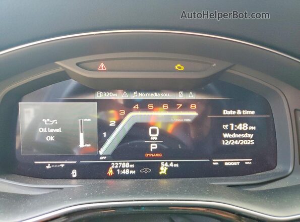 WA1AWBF13PD038169 2023 AUDI SQ8 Black Widok zestawu wskaźników