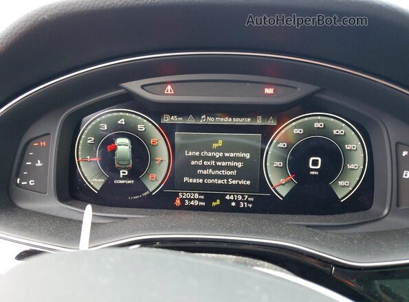 WA1AXAF7XMD024714 2021 AUDI Q7 Black Widok zestawu wskaźników