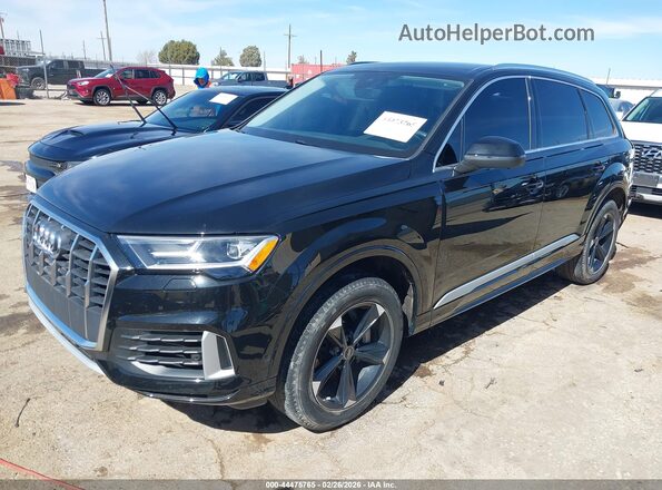 WA1AXBF75ND022540 2022 AUDI Q7 Black Передня ліва чверть