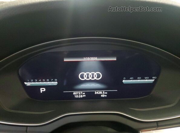 WA1B4AFY7M2025644 2021 AUDI SQ5 Gray Widok zestawu wskaźników