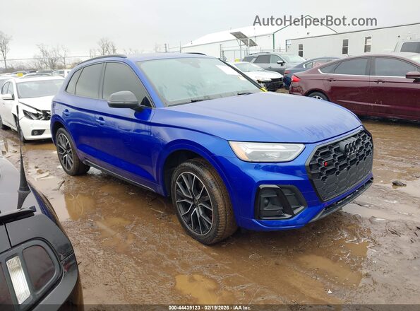 WA1B4AFY9M2042199 2021 AUDI SQ5 Dark Blue Передняя правая четверть