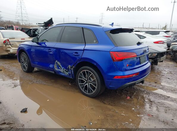 WA1B4AFY9M2042199 2021 AUDI SQ5 Dark Blue Задняя левая четверть