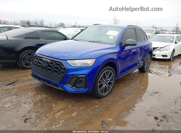 WA1B4AFY9M2042199 2021 AUDI SQ5 Dark Blue Передняя левая четверть