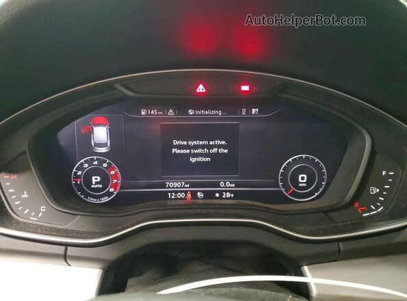 WA1B4AFYXL2056918 2020 AUDI SQ5 Black Вид щитка приладів