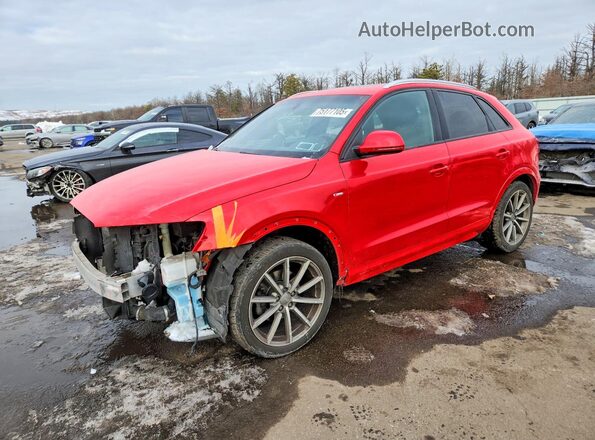 WA1BCCFS4JR021175 2018 AUDI Q3 Red Передня ліва чверть