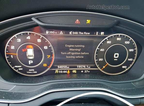 WA1BNAFY5J2000587 2018 AUDI Q5 Black Widok zestawu wskaźników