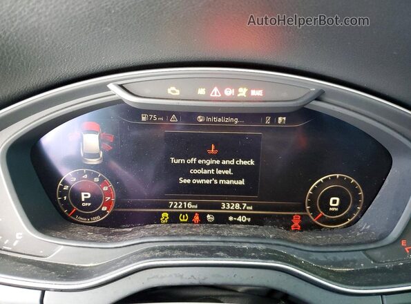 WA1C4AFY4J2183245 2018 AUDI SQ5 Белый Вид щитка приборов