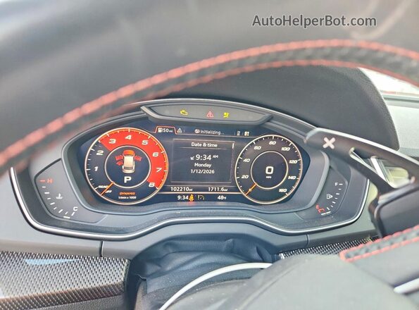 WA1C4AFY8L2027289 2020 AUDI SQ5 White Вид щитка приладів