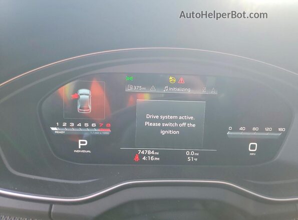 WA1C4AFYXM2064443 2021 AUDI SQ5 Угольный Вид щитка приборов