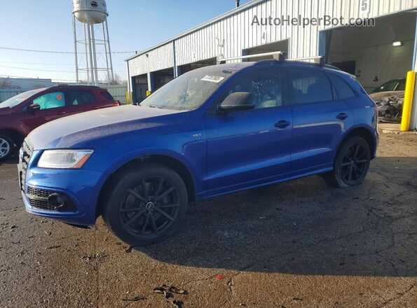 WA1CCAFP5HA039956 2017 AUDI SQ5 Blue Առջևի ձախ երեք քառորդ տեսարան