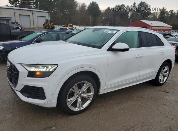 WA1CVAF17LD021763 2020 AUDI Q8 White წინა მარცხენა ხედი სამი მეოთხედიდან