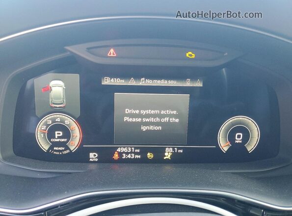 WA1CVBF16ND004977 2022 AUDI Q8 Черный Вид щитка приборов