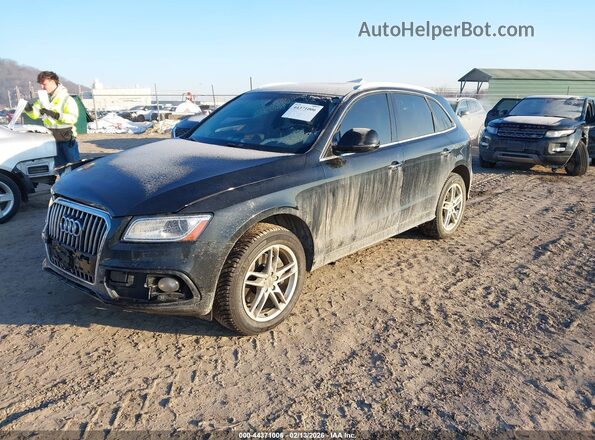 WA1D7AFP5HA013088 2017 AUDI Q5 Black Առջևի ձախ երեք քառորդ տեսարան