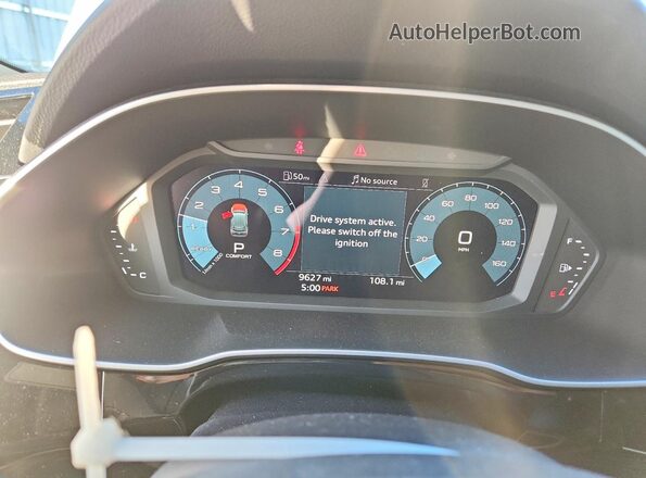 WA1DECF30R1169927 2024 AUDI Q3 White Widok zestawu wskaźników