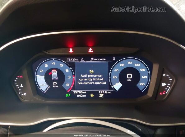 WA1DECF36P1143104 2023 AUDI Q3 Black უკანა სავარძლების ხედი
