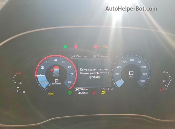 WA1DECF3XS1016087 2025 AUDI Q3 Black Вид щитка приладів