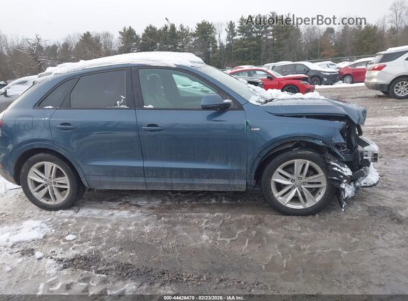 WA1ECCFS2JR020927 2018 AUDI Q3 Blue Вид задньої частини салону