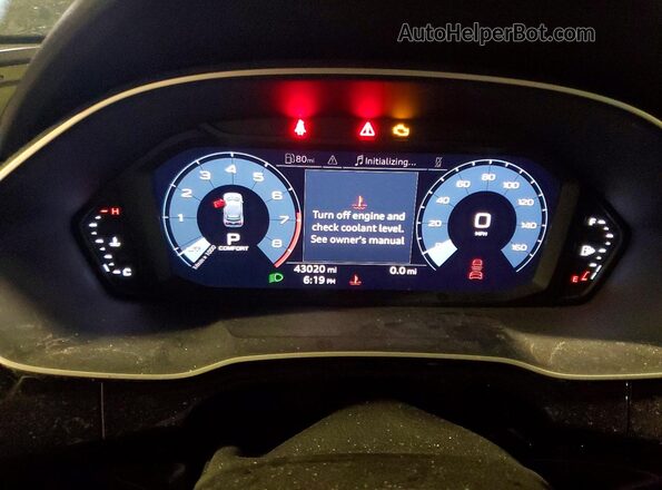 WA1EECF32M1131273 2021 AUDI Q3 Black Widok zestawu wskaźników