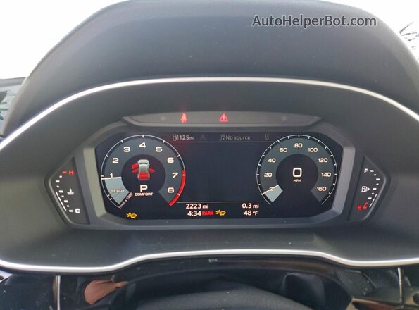 WA1EECF33S1036315 2025 AUDI Q3 Серый Вид щитка приборов