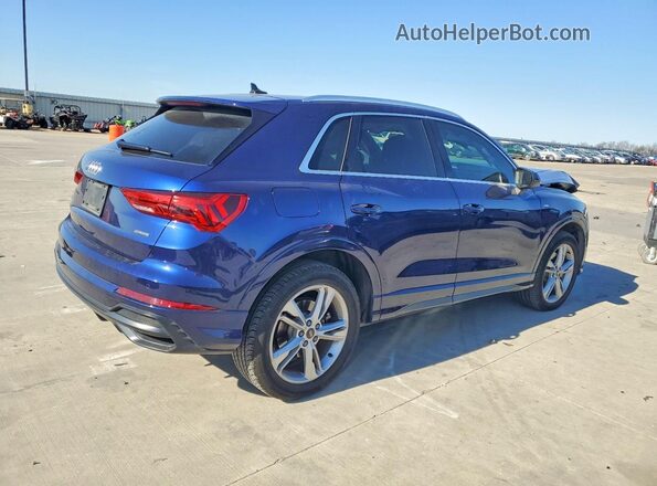 WA1EECF35M1052602 2021 AUDI Q3 Blue Հետևի աջ