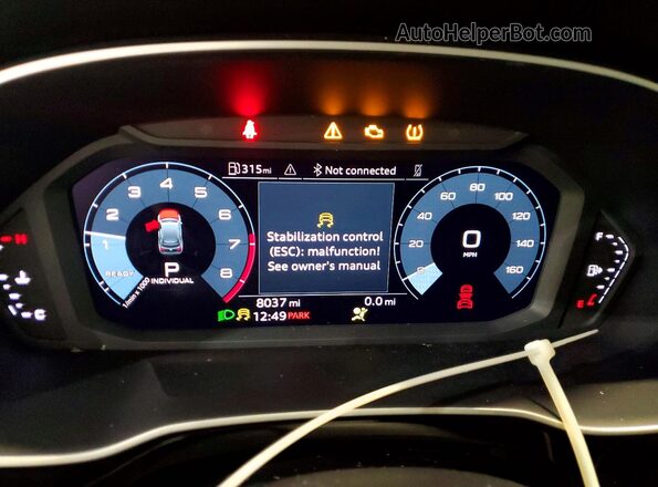 WA1EECF35R1165814 2024 AUDI Q3 Черный Вид щитка приборов