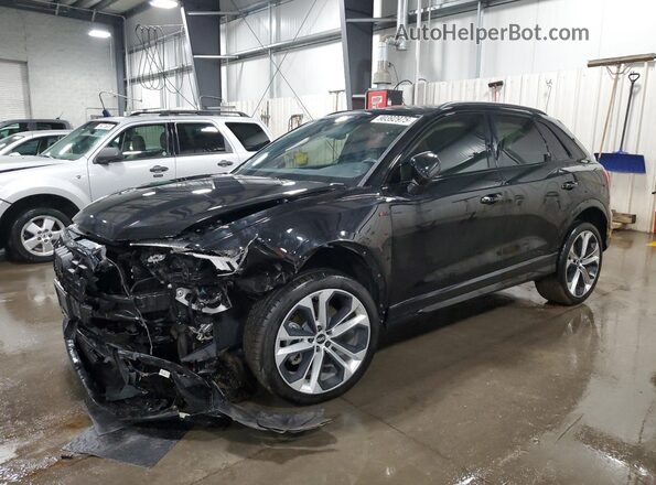 WA1EECF36M1018071 2021 AUDI Q3 Black Առջևի ձախ երեք քառորդ տեսարան