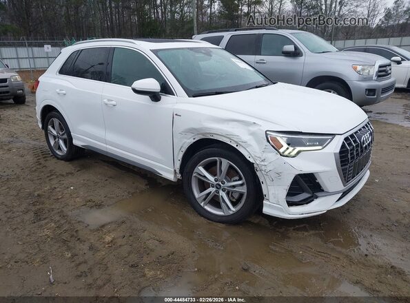 WA1EECF36M1132524 2021 AUDI Q3 Белый Передняя правая четверть