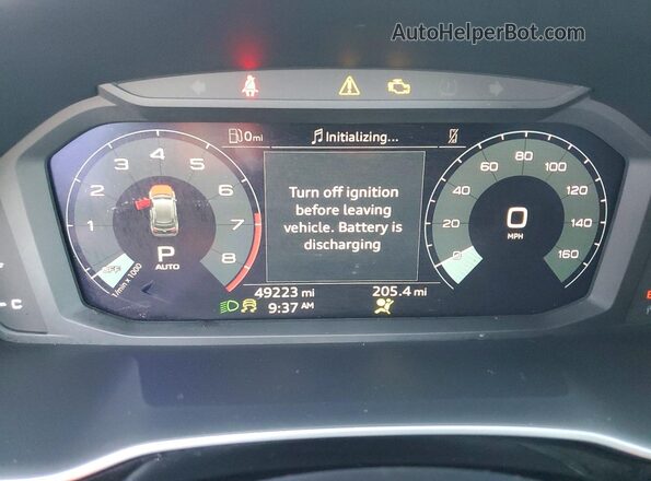WA1EECF36P1034372 2023 AUDI Q3 White Вид щитка приладів