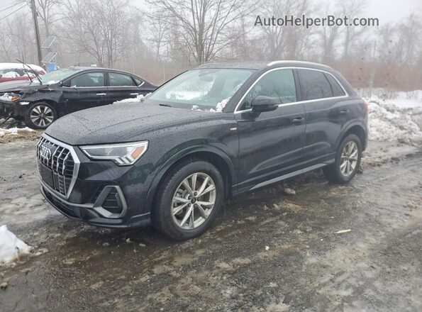 WA1EECF39N1010175 2022 AUDI Q3 Черный Передняя левая четверть