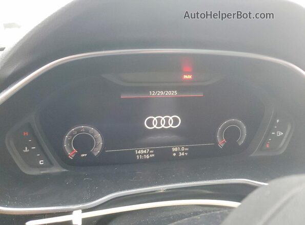 WA1EECF39N1010175 2022 AUDI Q3 Черный Вид щитка приборов