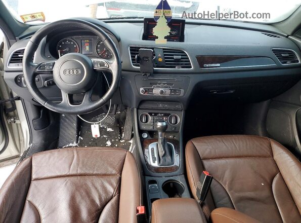 WA1EFCFS5GR014474 2016 AUDI Q3 Beige წინა პანელის ხედი