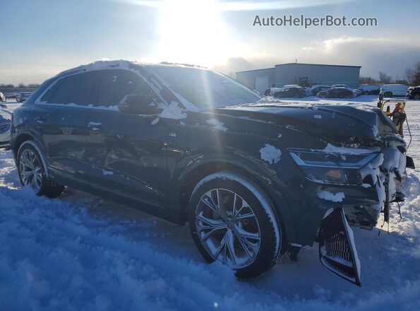 WA1EVAF18LD023580 2020 AUDI Q8 Blue Delantero derecho