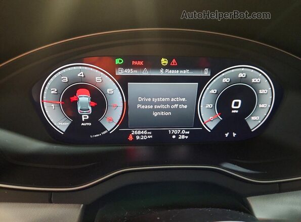 WA1GAAFY5S2025329 2025 AUDI Q5 Черный Вид щитка приборов