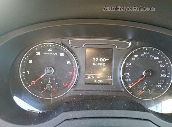 WA1GFCFS1GR000323 2016 AUDI Q3 Black Vista del cuadro de instrumentos