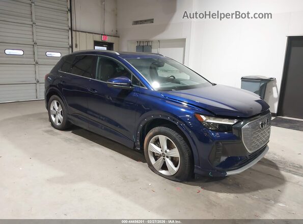 WA1H2BFZ6NP049145 2022 AUDI Q4 Синий Передняя правая четверть